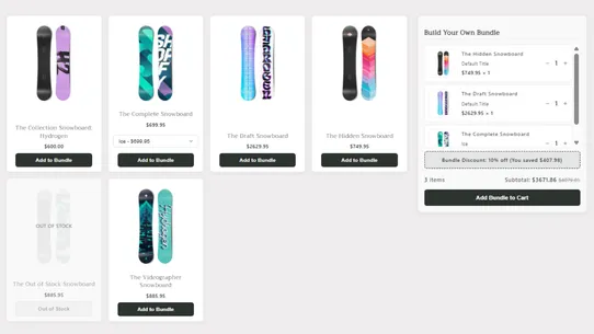 Bundle Builder by Bundlora screenshot