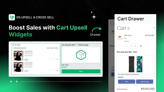 EN Upsell &amp; Cross Sell screenshot