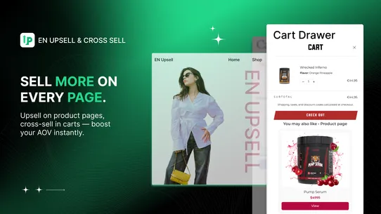 EN Upsell &amp; Cross Sell screenshot