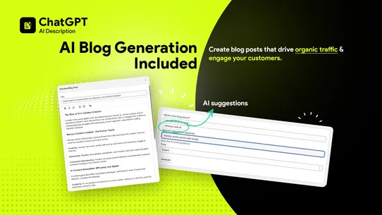 ChatGPT AI Description ‑ Bulk screenshot