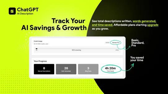 ChatGPT AI Description ‑ Bulk screenshot
