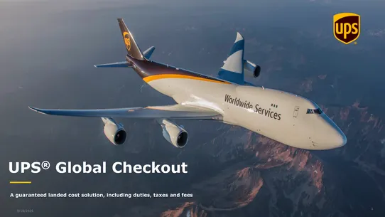 UPS Global Checkout screenshot