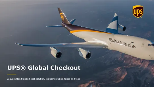 UPS Global Checkout screenshot