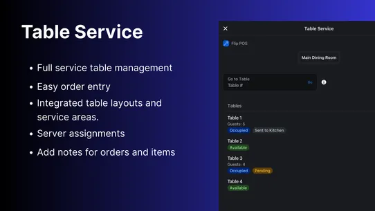 Flip POS screenshot