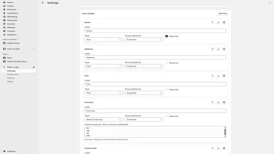 POS e‑sign screenshot