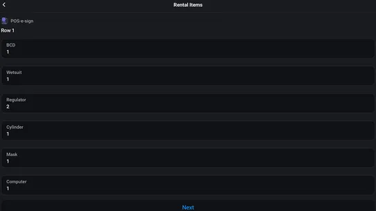 POS e‑sign screenshot