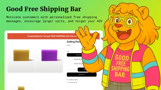 Good Free Shipping Bar screenshot