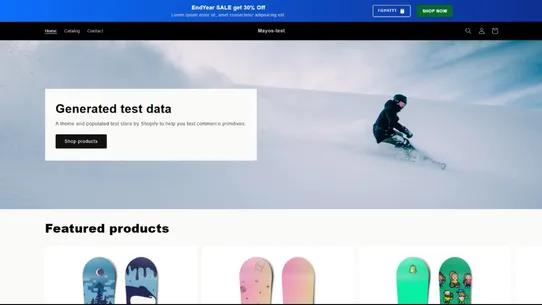 Mayyos Announcement Bar screenshot