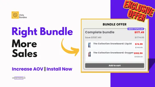 Vista Fixed Product Bundles screenshot