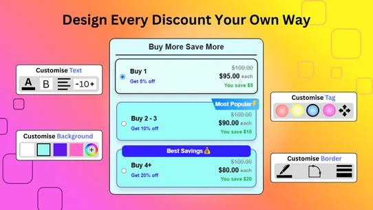 Volume Bundle Discounts screenshot