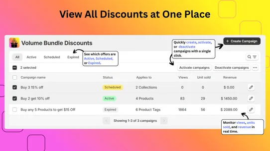 Volume Bundle Discounts screenshot