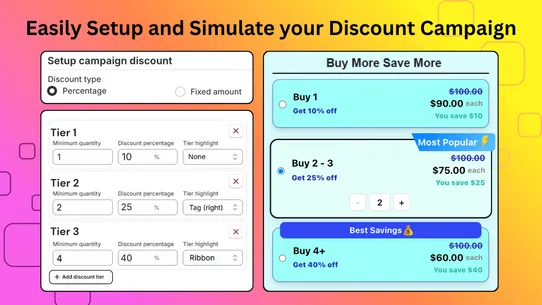 Volume Bundle Discounts screenshot