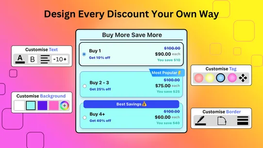 Volume Bundle Discounts screenshot
