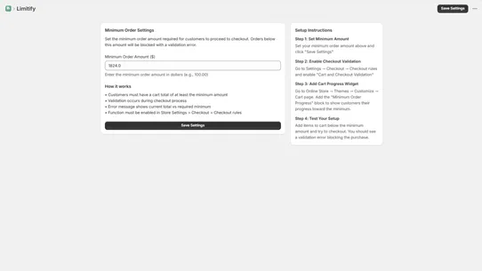 Limitify screenshot