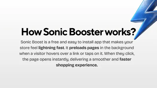Sonic Page Speed Booster screenshot