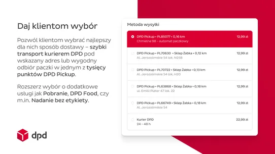 DPD Polska screenshot