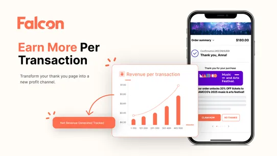 Falcon Post Purchase Offers screenshot