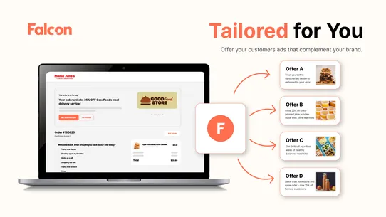Falcon Post Purchase Offers screenshot