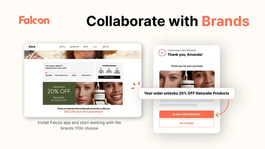 Falcon Post Purchase Offers screenshot