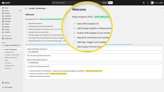 Google Tag Manager GA4 screenshot