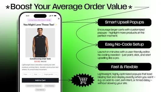 UpCart Discount Popup Upsell screenshot