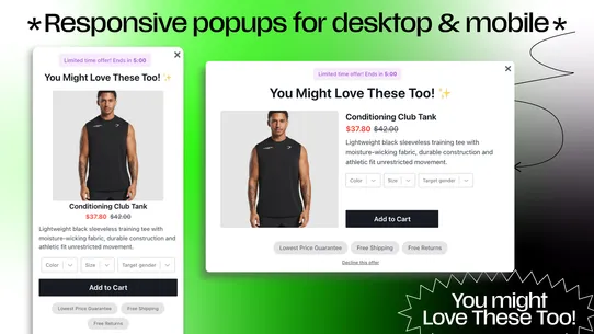 UpCart Discount Popup Upsell screenshot