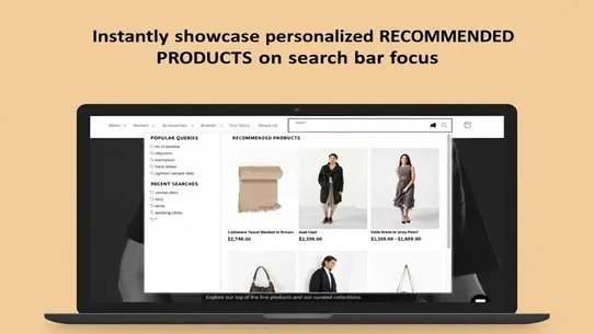 ExpertRec Smart Search Bar screenshot