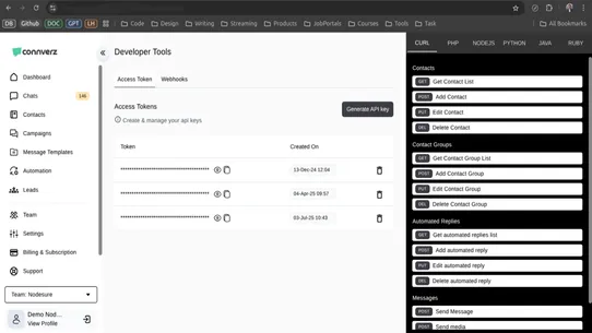 Connverz screenshot