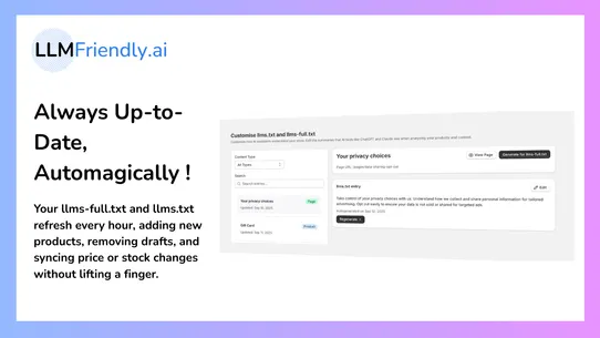 LLMFriendly:Be Seen on ChatGPT screenshot