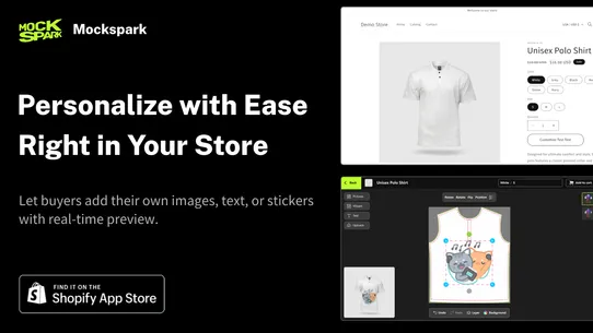 Mockspark Product Personalizer screenshot