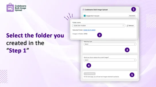 Codebeans Bulk Image Upload screenshot