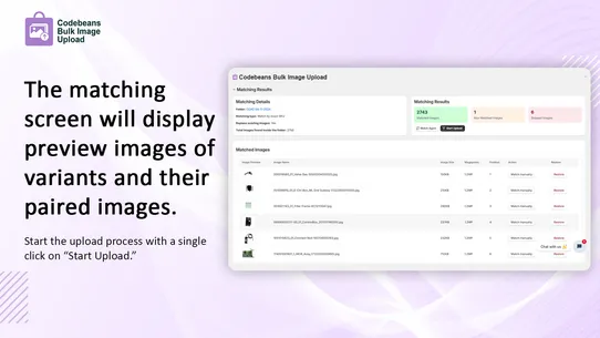 Codebeans Bulk Image Upload screenshot