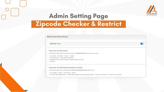 SZC Zipcode Checker &amp; Restrict screenshot