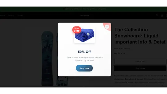 Free Shipping Bar ShopSaasify screenshot