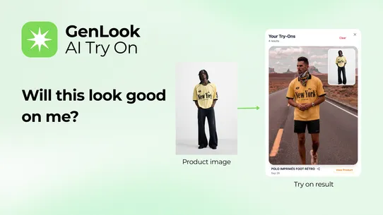 GenLook ‑ AI Virtual Try‑On screenshot