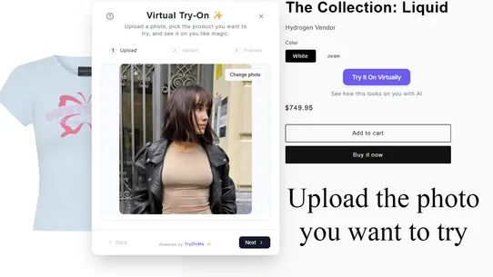 TryItOnMe ‑ Virtual AI Try‑On screenshot