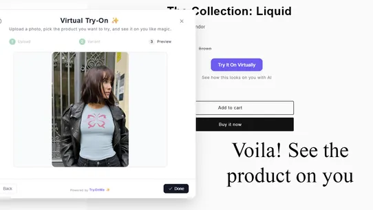 TryItOnMe ‑ Virtual AI Try‑On screenshot