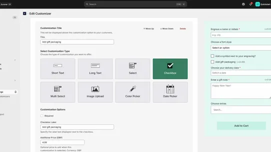 Product Forge Customizer screenshot