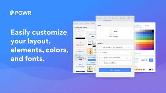 POWR Email Signup screenshot