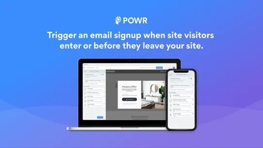 POWR Email Signup screenshot