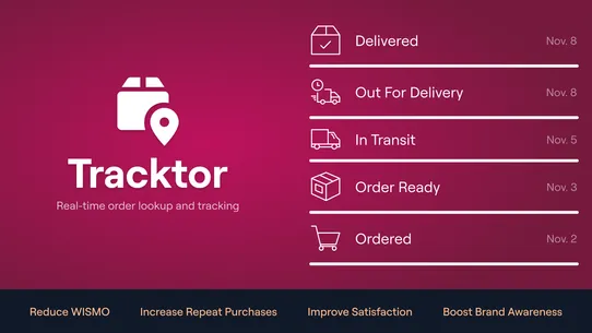 Tracktor Order Tracking screenshot