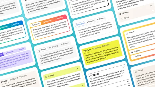 PageUni Product Tabs screenshot