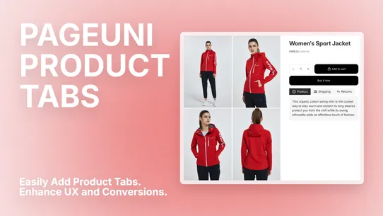 PageUni Product Tabs screenshot