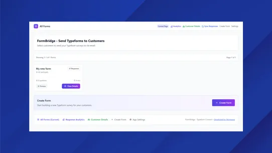 FormBridge: Typeform Connect screenshot