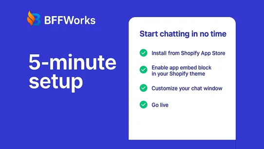 BFFWorks: AI Chatbot Live Chat screenshot