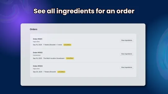 FoodLabeler: Order Ingredients screenshot
