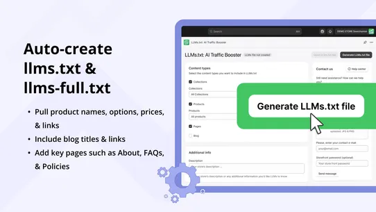 LLMs.txt: AI Traffic Booster screenshot