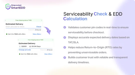 Shiprocket Smart EDD screenshot