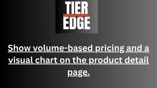 Tiered Pricing screenshot