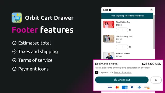 Orbit Cart Drawer screenshot